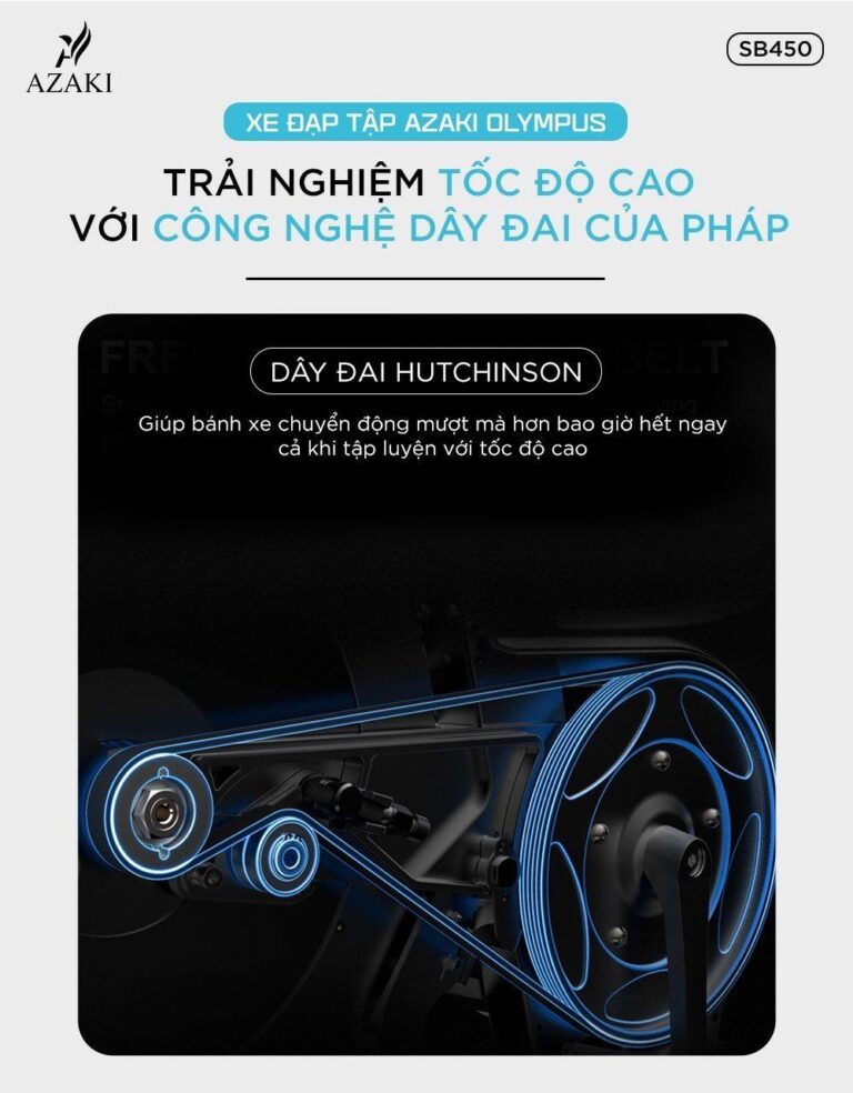 XE ĐẠP TẬP THỂ THAO AZAKI OLYMPUS SB450 - Hình ảnh 8