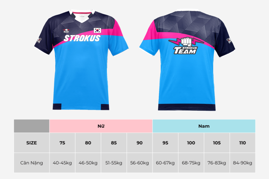 Bảng size ÁO STROKUS STRT2214BL