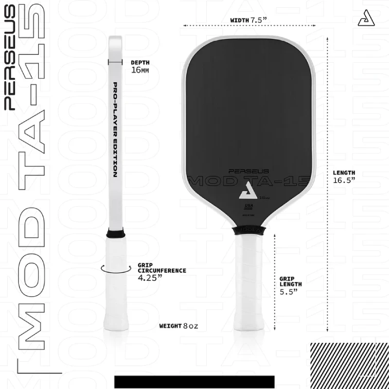 Thông số Vợt Pickleball Joola Perseus 16mm Mod TA-15 Pro Player Edition