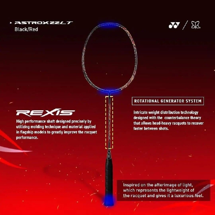 Công nghệ Vợt Yonex Astrox 22 Lite - Black/Red - 3F5Z
