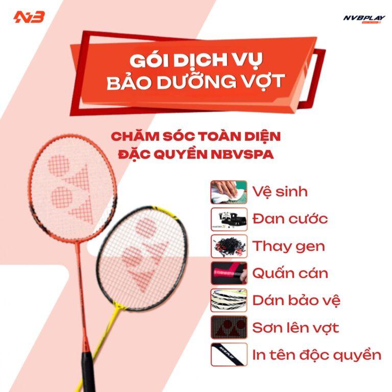Gói dịch vụ Spa - Bảo dưỡng vợt cầu lông chuyên nghiệp
